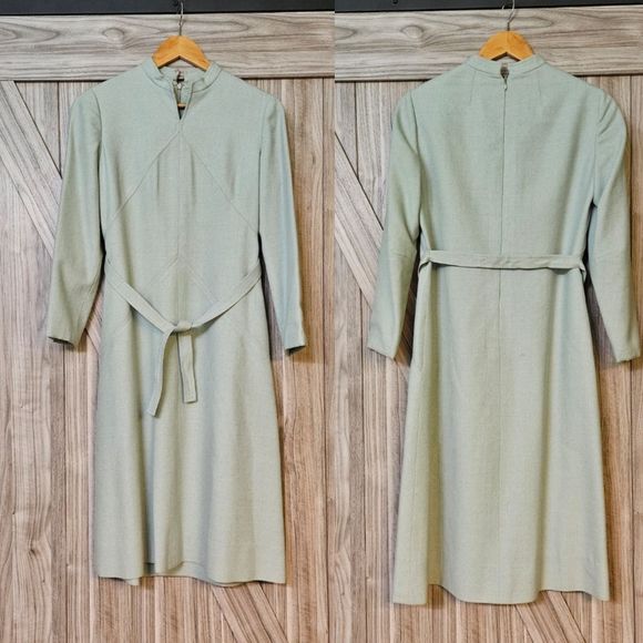 Adele Simpson Folkloric 1960's Deadstock Mint Green - Picture 1 of 16